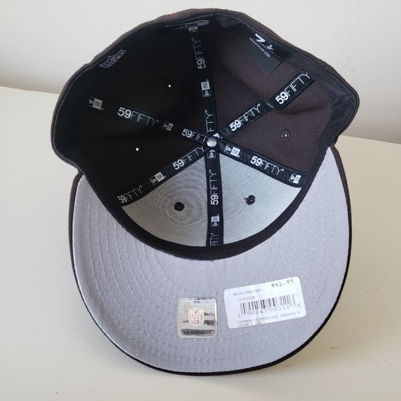 New Era Cleveland Browns 59Fifty Fitted Sz 7 1/8 Hat Cap Low Profile NFL New - Picture 8 of 10
